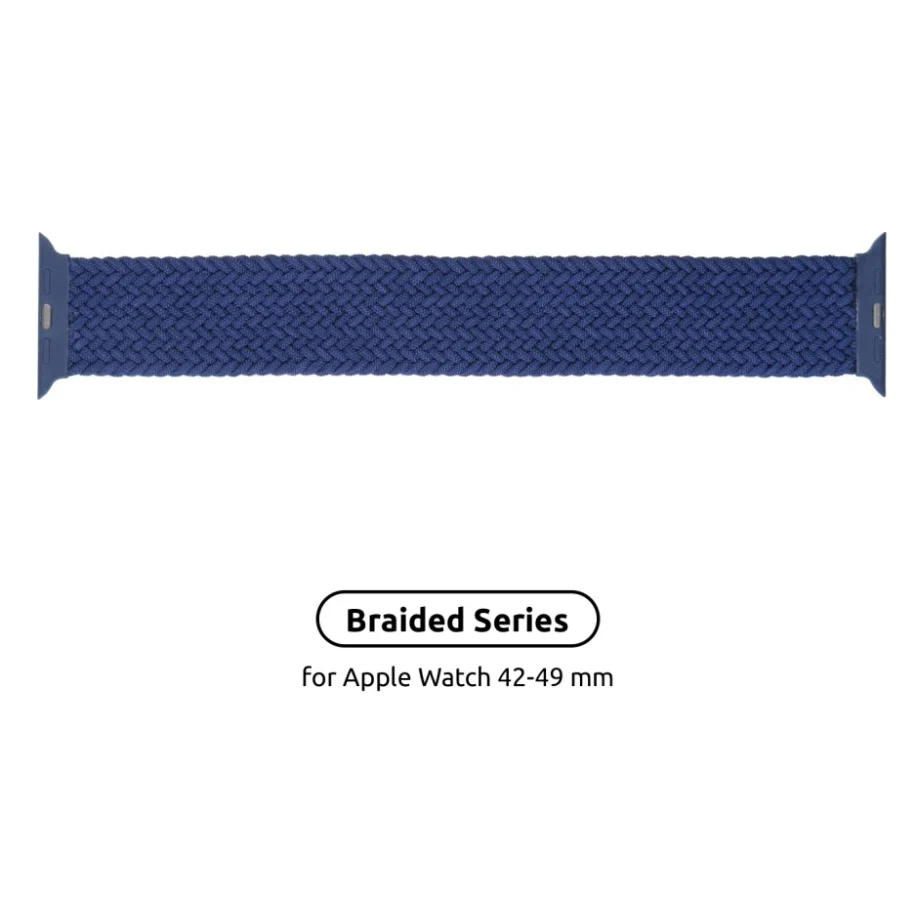 Ремінець до смарт-годинника Armorstandart Braided Solo Loop для Apple Watch 49/46/45/44/42 (Series 1-3) Atlantic Blue Size 6 (148 mm) (ARM58078)