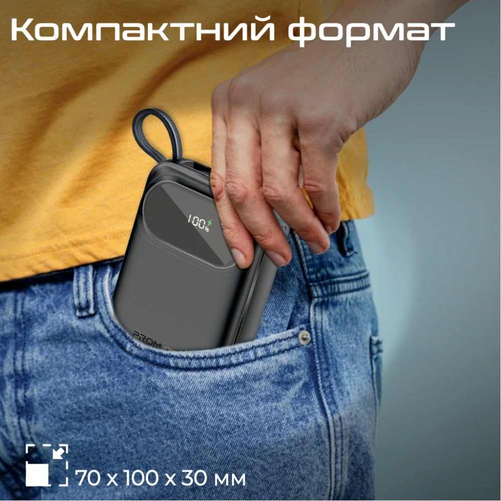 Батарея універсальна Promate 20000mAh PD/35W (powerpod-20.black) — фото 10