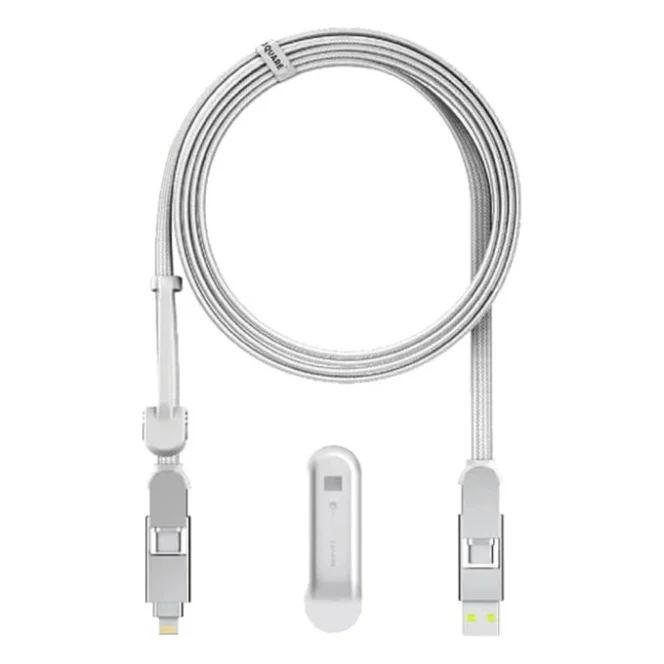 Дата кабель 6in1 inCharge XL 3.0m white Rolling Square (XLL02R)
