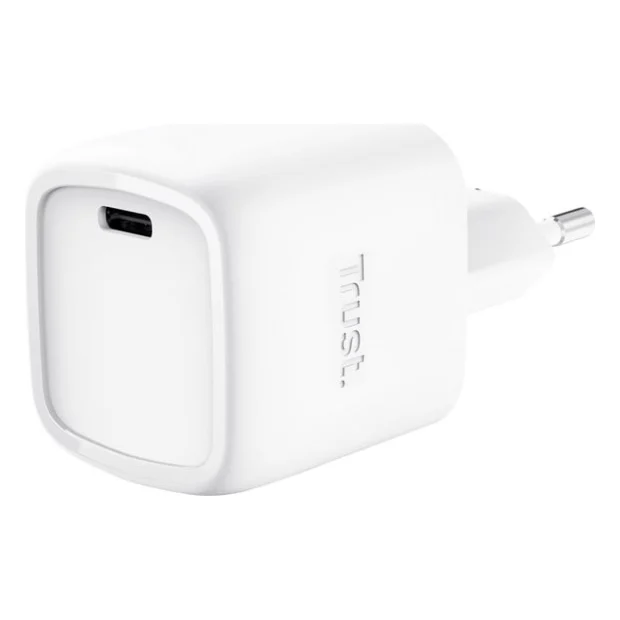 Зарядний пристрій Trust USB-C PD30W GaN white (25520_TRUST)