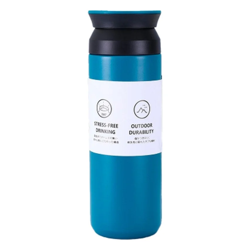 Термос Merlion Travel Tumbler 350 мл, подвійна кришка, синій (SUS-304-350Blue)