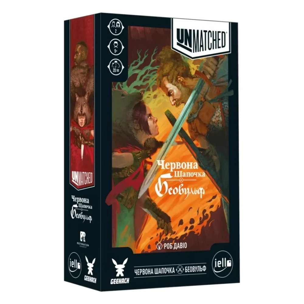 Настільна гра Geekach Games Unmatched: Червона Шапочка проти Беовульфа (GKCH054RB)