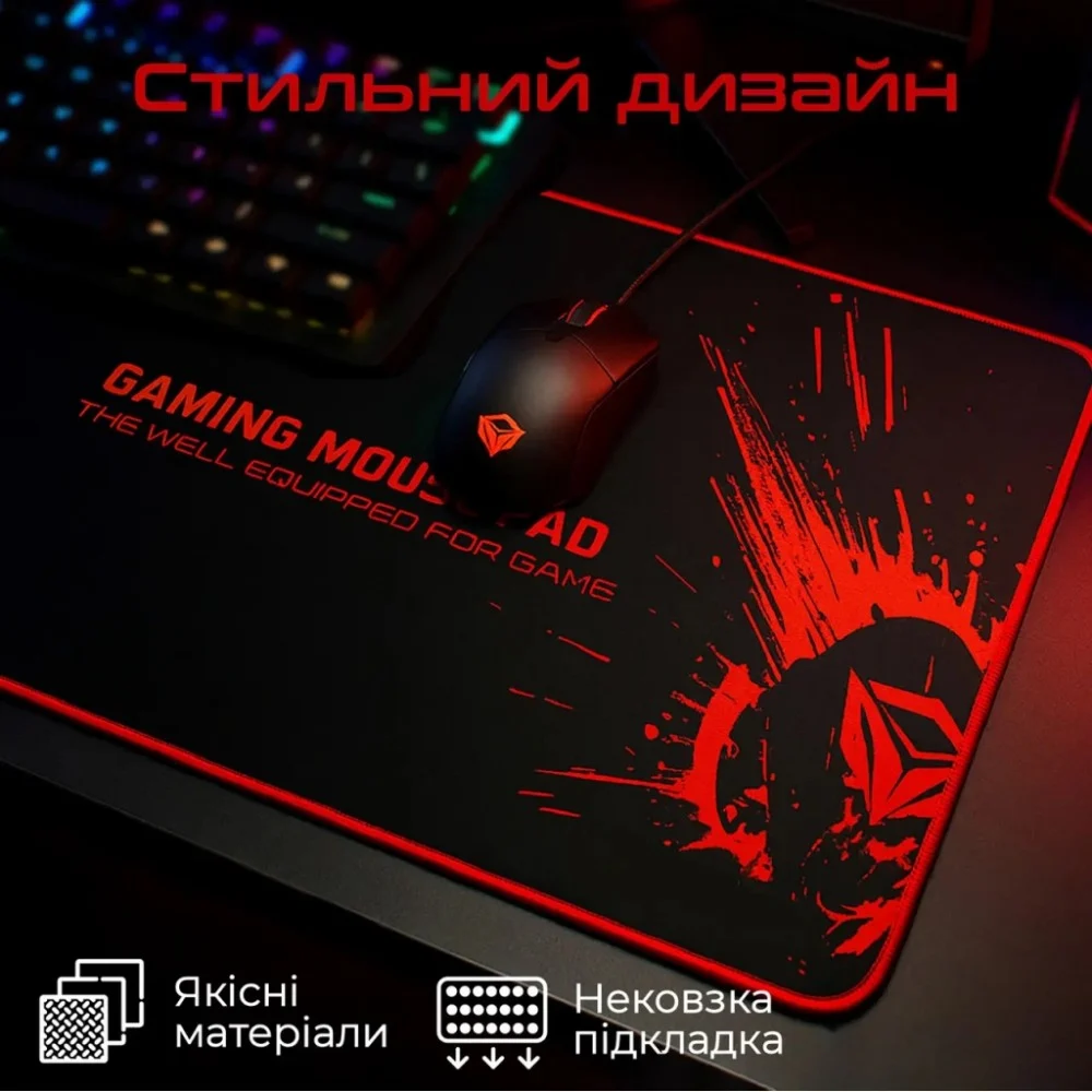Килимок для мишки Meetion P100 Black/Red (MT-P100) — фото 5