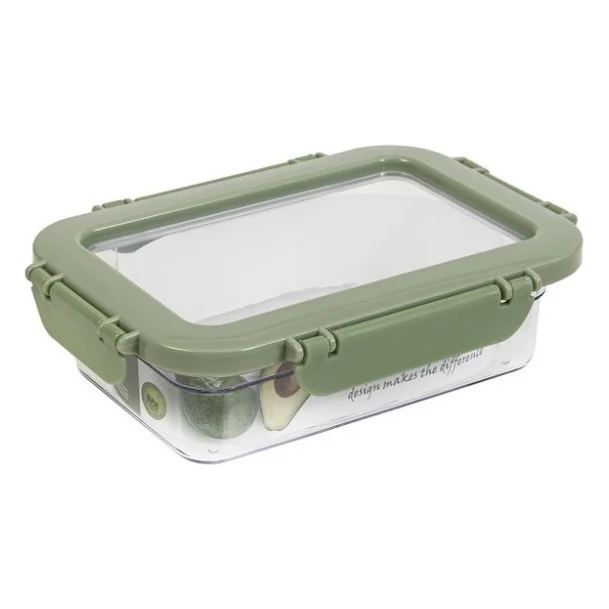 Харчовий контейнер Herevin Container-Green-Peach герметичний 0.6 л (161426-100)