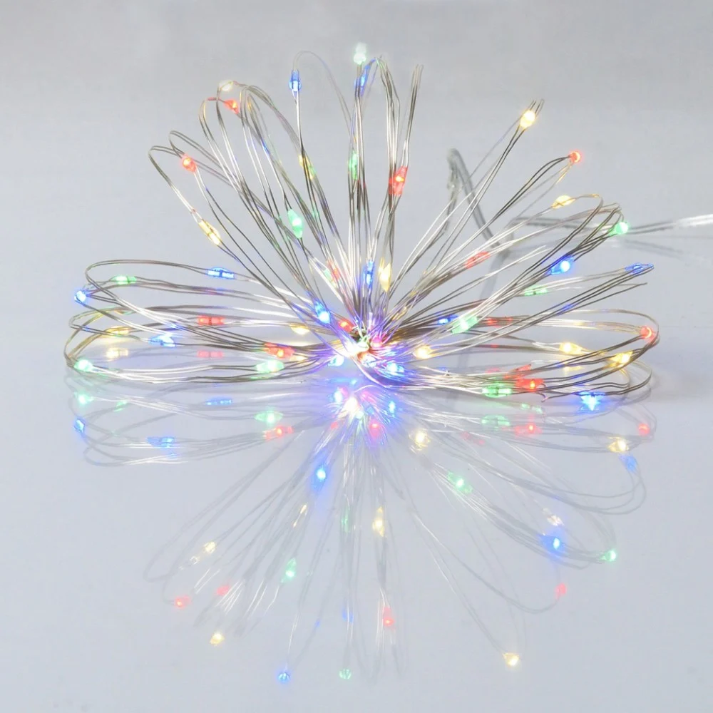 Гірлянда YES! Fun Нитка на мідному дроті 60 LED Різнокольорова 6 м Статична На батарейках (975031)