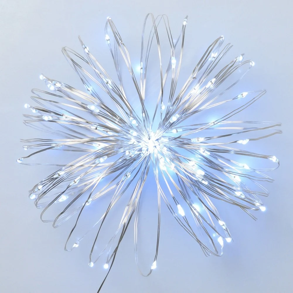 Гірлянда YES! Fun Нитка на мідному дроті 100 LED Холодно-біла 10 м Статична USB (975036)