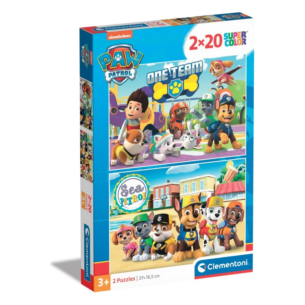Пазл Clementoni 2 в 1 Paw Patrol, 2 по 20 елементів (24779)