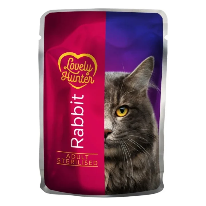 Вологий корм для кішок Lovely Hunter Adult Sterilized Cats Rabbit 85 г (LHU45475)