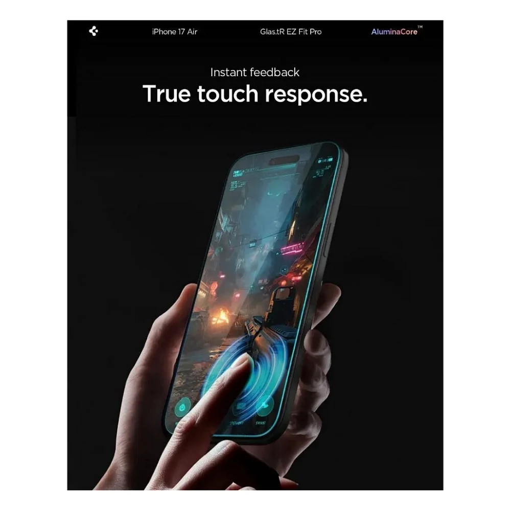 Скло захисне Spigen Glas.tR EZ Fit Pro HD iPhone 17 Air (AGL09870) — фото 6