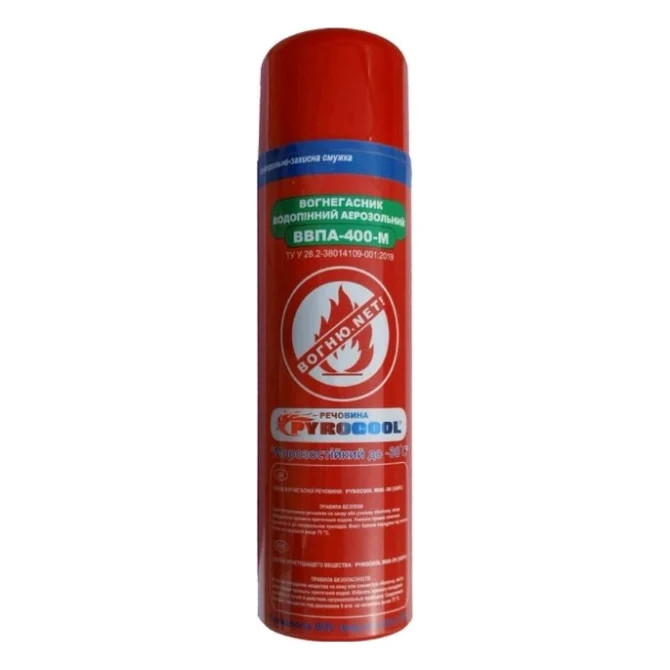 Вогнегасник PYROCOOL ВВПА-400-М з текстильним кріпленням (04-048-IS)