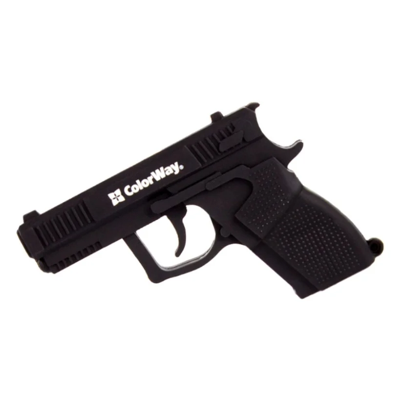 USB флеш накопичувач ColorWay Pistol 64 GB 3.0 Black (CW-USBPL64)