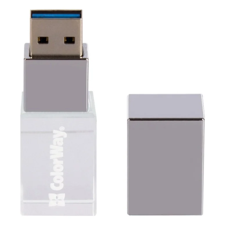 USB флеш накопичувач ColorWay 64GB ColorWay Crystal USB 3.0 (CW-USBCL64) — фото 7