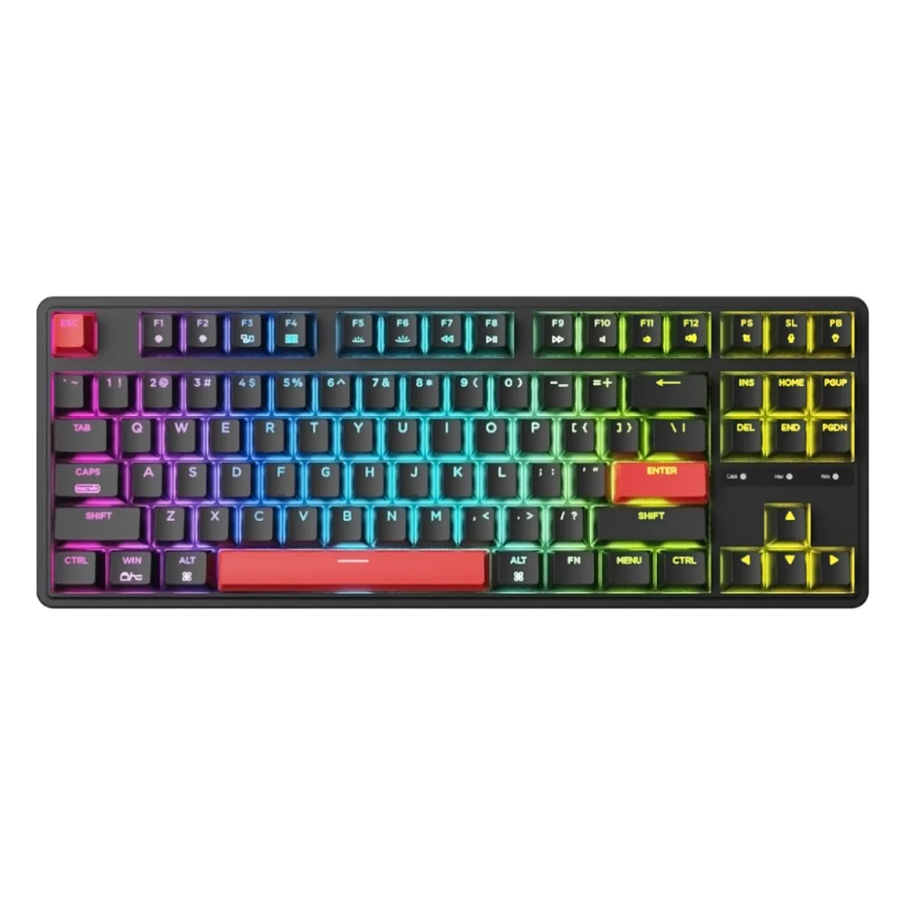Клавіатура Keychron C3 Pro 87Key K pro Red RGB QMK Hot-swap USB UA Black (C3PH1_KEYCHRON)