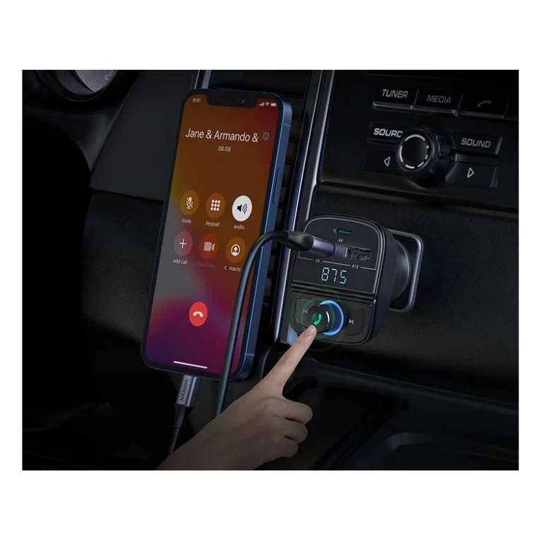 FM модулятор Ugreen CD229 Bluetooth Car Charger (5.0+PD+QC3.0+USB Flash Drive+TF (CD229) — фото 5