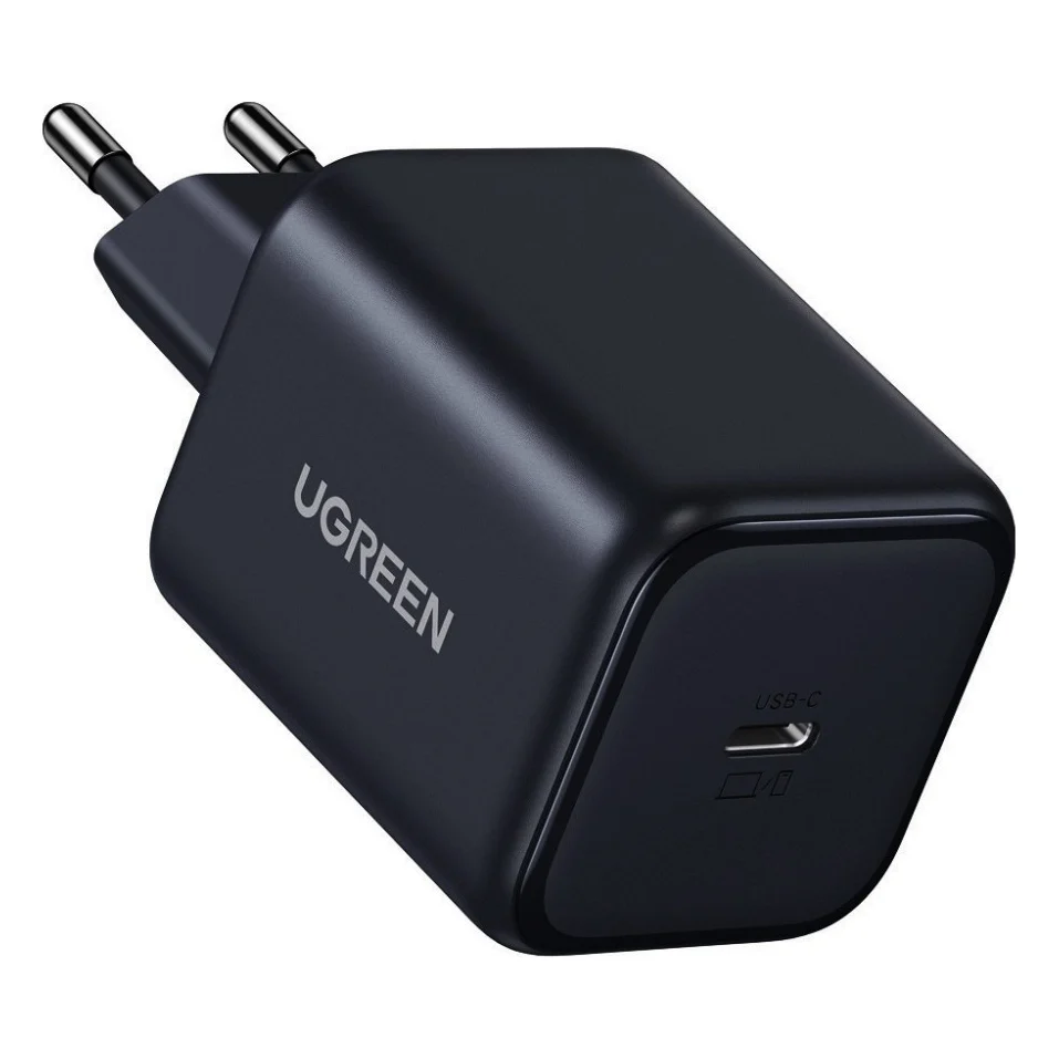 Зарядний пристрій Ugreen X524 USB-C GaN 45W with Type-C to Type-C cable Black (65054) — фото 2