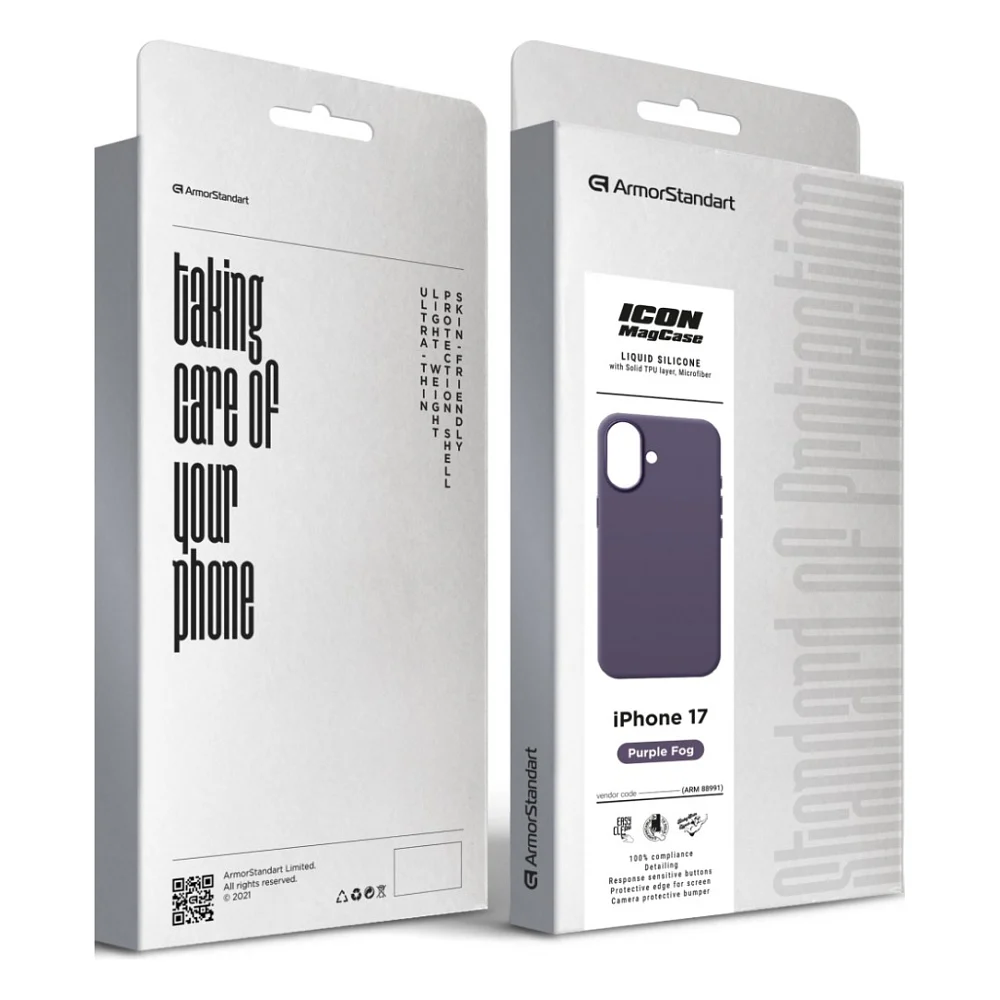 Чохол до мобільного телефона Armorstandart ICON2 MagCase Apple iPhone 17 Purple Fog (ARM88991) — фото 2
