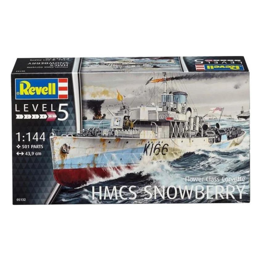Збірна модель Revell Корвет класу Флауер «HMCS Snowberry», рівень 5, 1:144 (RVL-05132) — фото 11