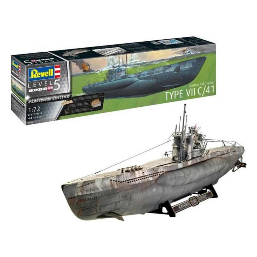 Збірна модель Revell Німецький підводний човен типу VII C/41, рівень 5, 1:72 (RVL-05163)