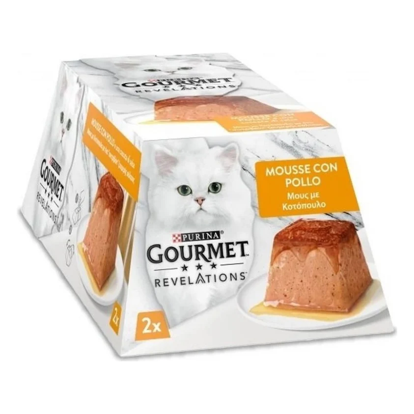 Паштет для котів Purina Gourmet Revelations мус з куркою 2х57 г (7613287070081)