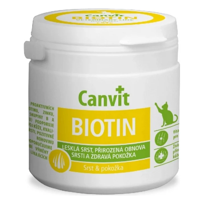 Вітаміни для котів Canvit Biotin 100 г (8595602507412)