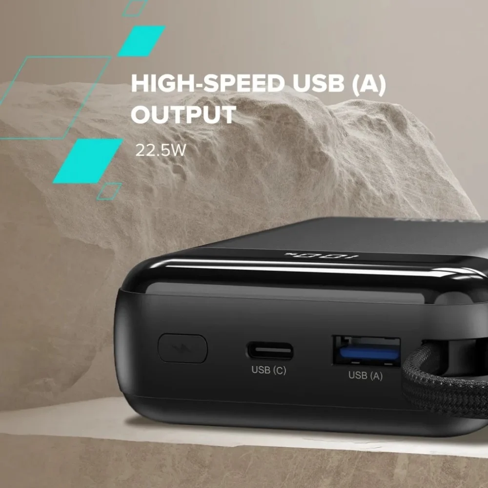 Батарея універсальна Canyon 20000mAh OnPower 204 PD/20W Built-in Lightning Cable (CNS-CPB204B) — фото 11