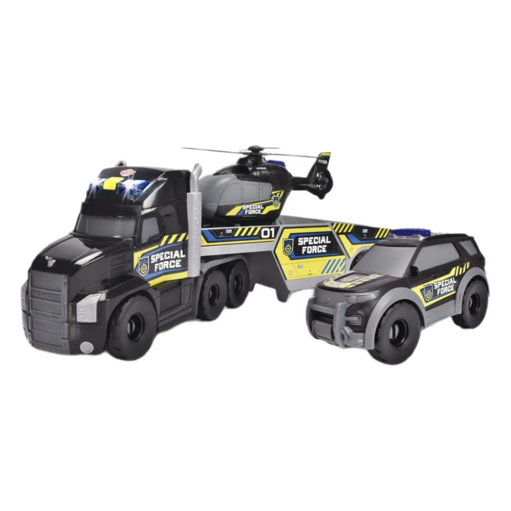 Спецтехніка Dickie Toys Спецпризначення Вантажівка з транспортом (3719034)
