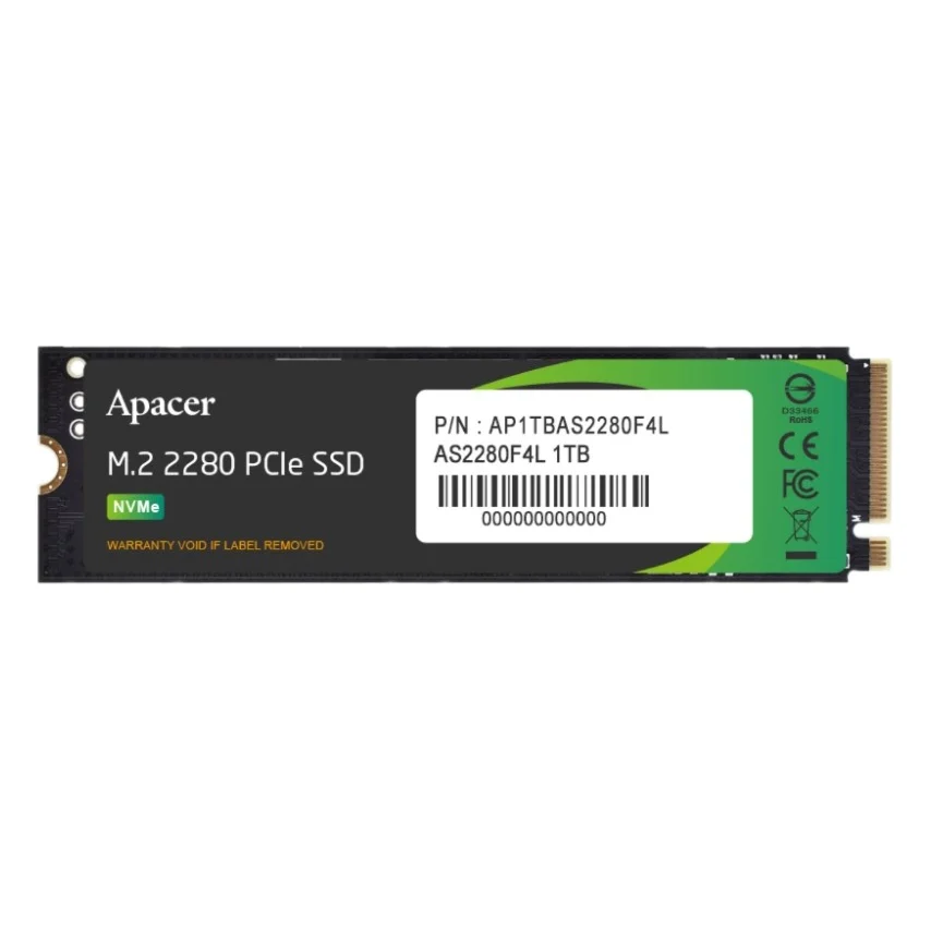 Накопичувач SSD M.2 2280 1TB Apacer (AP1TBAS2280F4L-1)