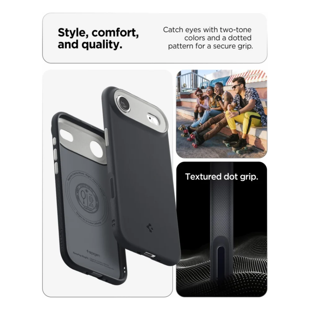 Чохол до мобільного телефона Spigen Nano Pop MagFit iPhone 17 Air Black Sesame (ACS10301) — фото 3