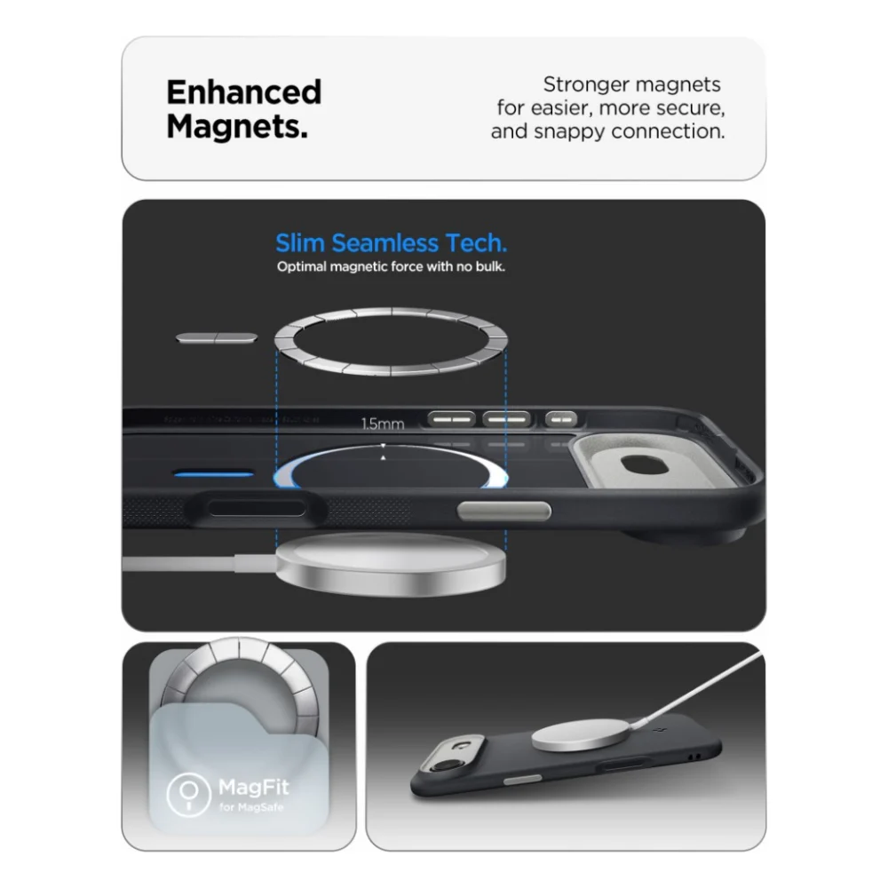 Чохол до мобільного телефона Spigen Nano Pop MagFit iPhone 17 Air Black Sesame (ACS10301) — фото 6