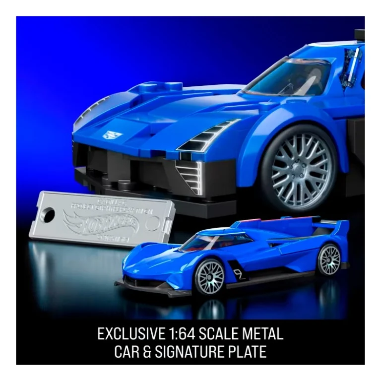 Машина Hot Wheels Brick Shop Speed Cadillac Project GTP Hypercar 236 деталей (JFR89) — фото 4