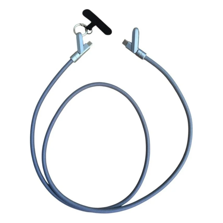 Дата кабель USB-C to USB-C 1.2m PD3.1 100W braided gray XoKo (XK-SC-HLD-200-GR)