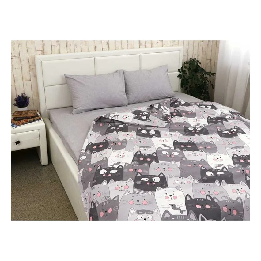 Постільна білизна Руно Бязь Grey Cat полуторний (677.114Б_Grey Cat)