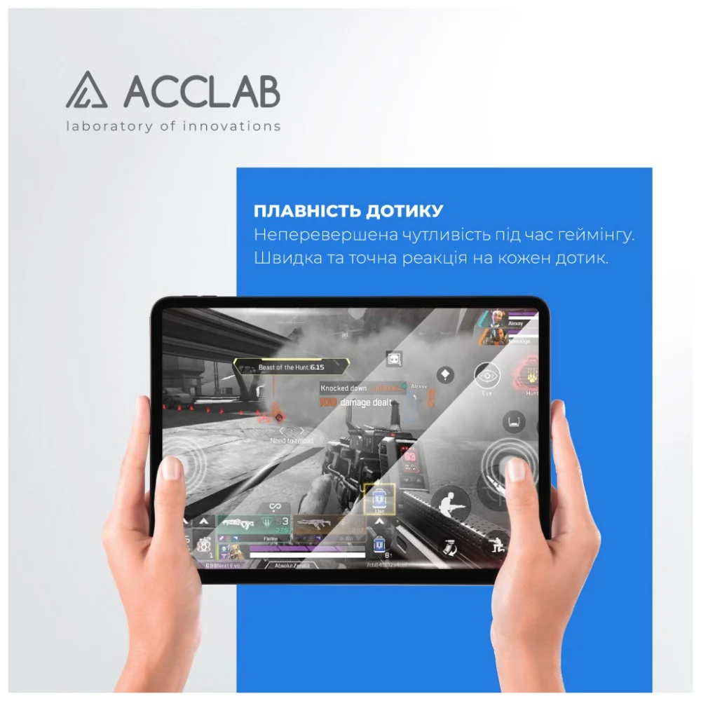 Скло захисне ACCLAB Full Glue Apple iPad Air 13 (2024) (1283126593727) — фото 6