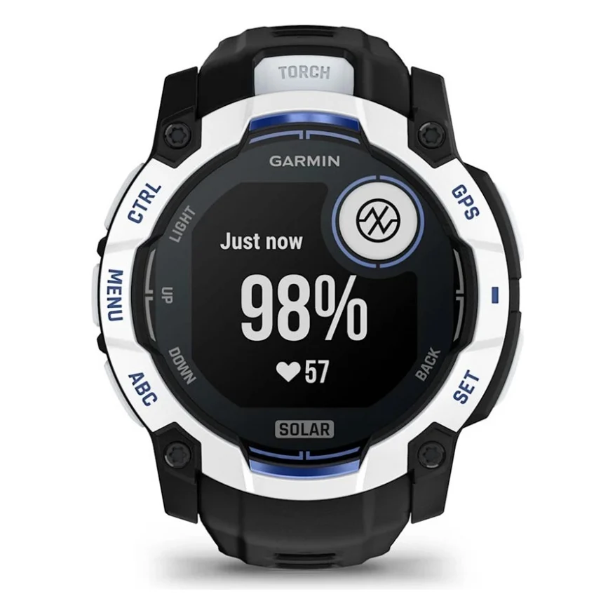 Смарт-годинник Garmin Instinct 3, 50mm, Solar, Whitestone with Black Band, GPS смарт-годинник (010-02935-03) — фото 9