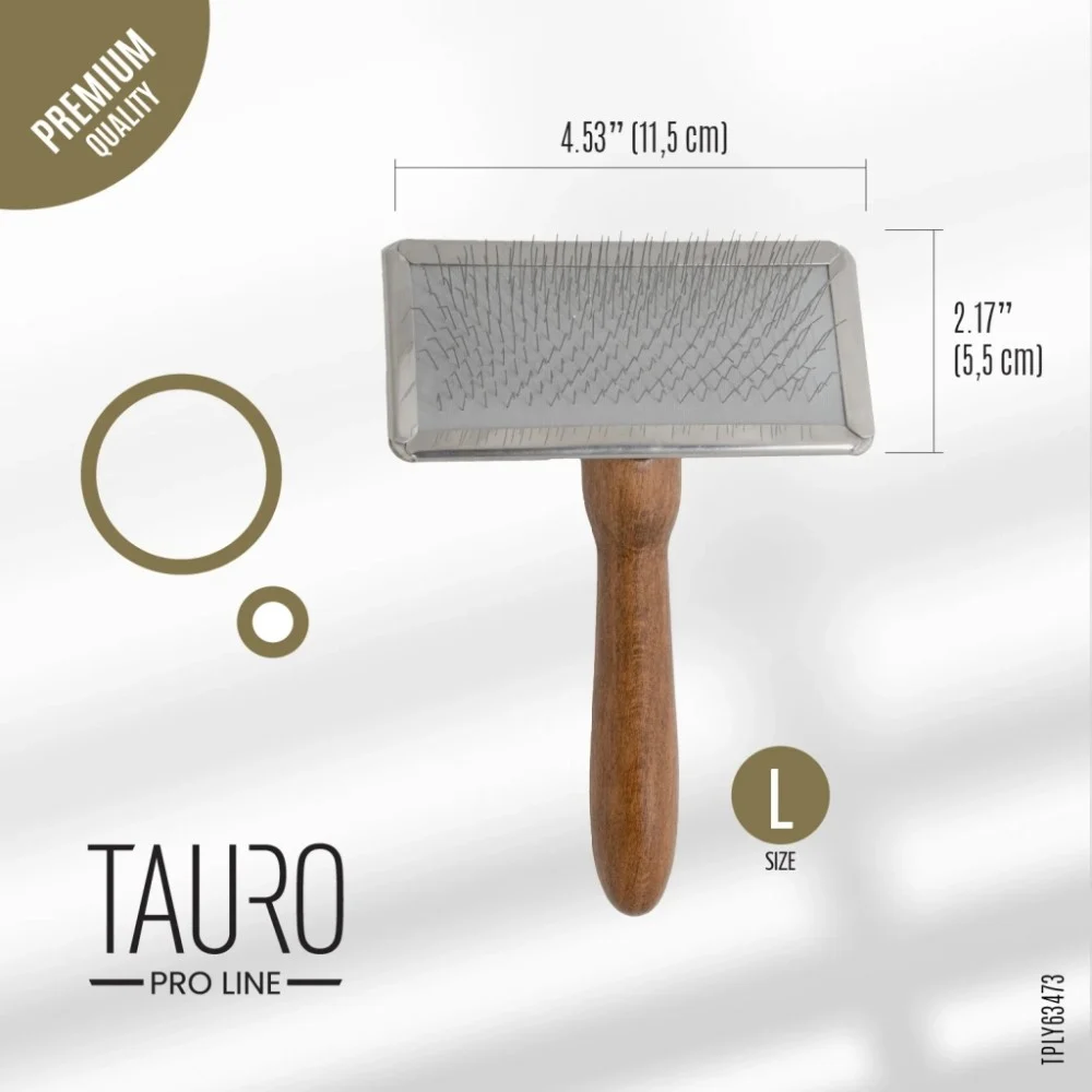 Гребінець для тварин Tauro Pro Line з металевим обідком зубці 11 мм L (TPLY63473) — фото 3