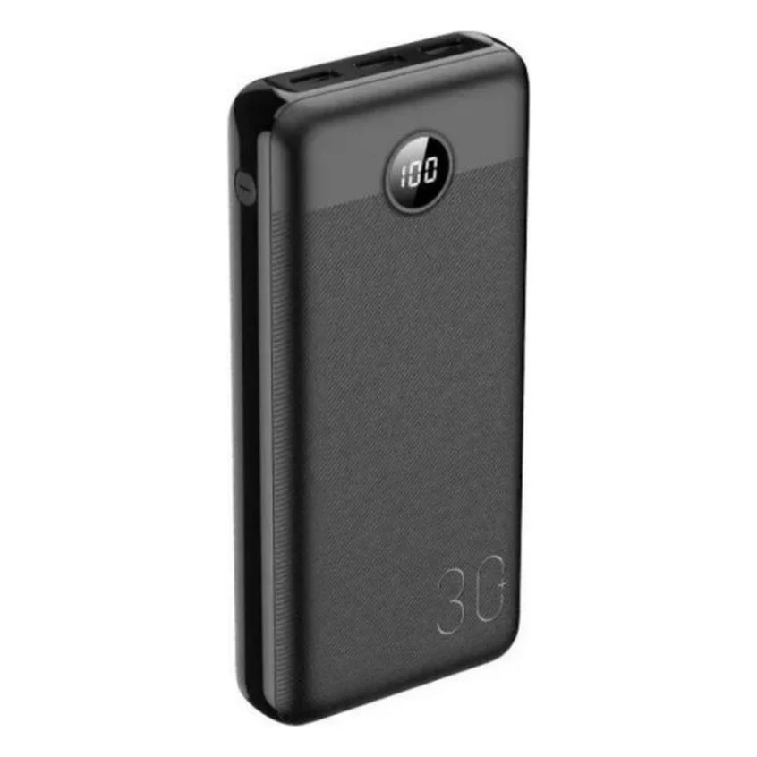 Батарея універсальна VEGER L30 30000mAh 20W PD QC LCD Black