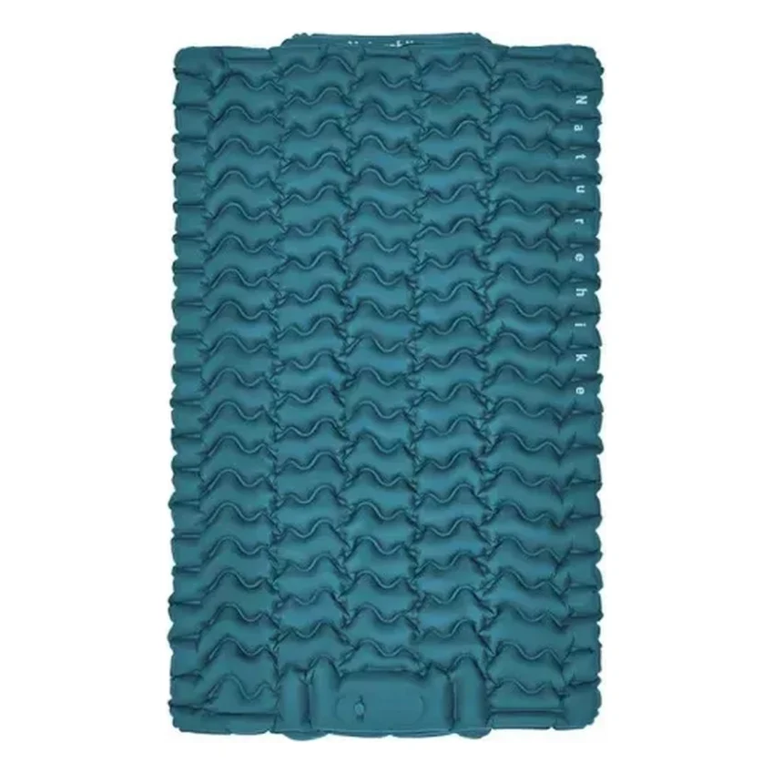 Матрац надувний Naturehike CNK2550WS019, 200х125х6.5 см, синій, із мішком для надування (6977465869609)