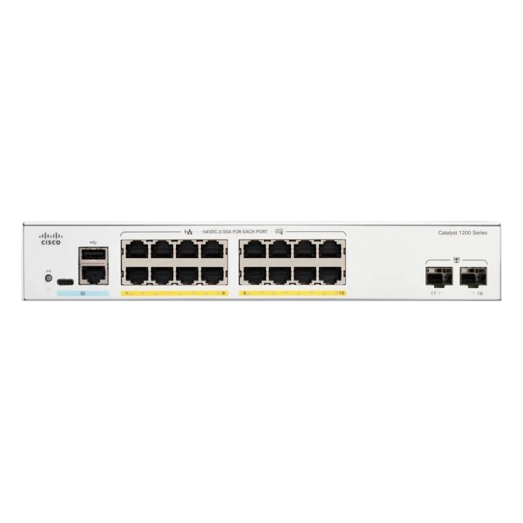 Комутатор мережевий Cisco C1200-16P-2G — фото 2
