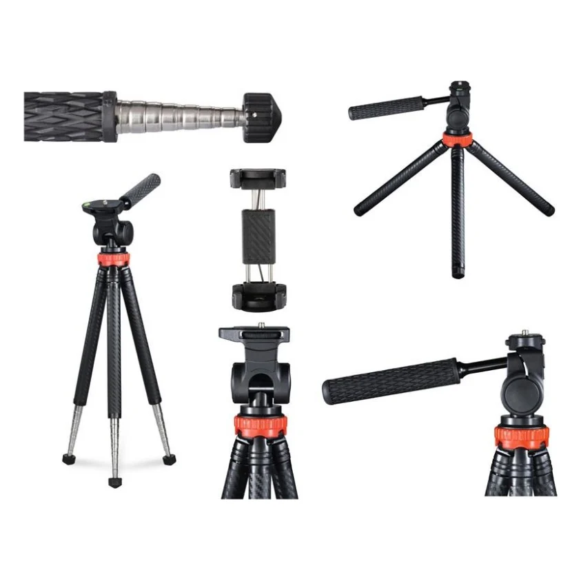 Набір блогера Hama Smartphone Tripod 106 2D, 25.5 -106 cm, black (00004631) — фото 11