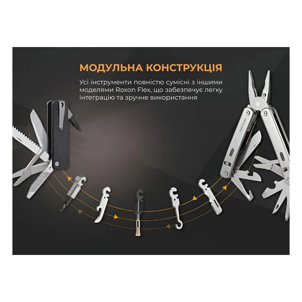 Мультитул Roxon Mini Flex Companion S504G (S504G) — фото 11