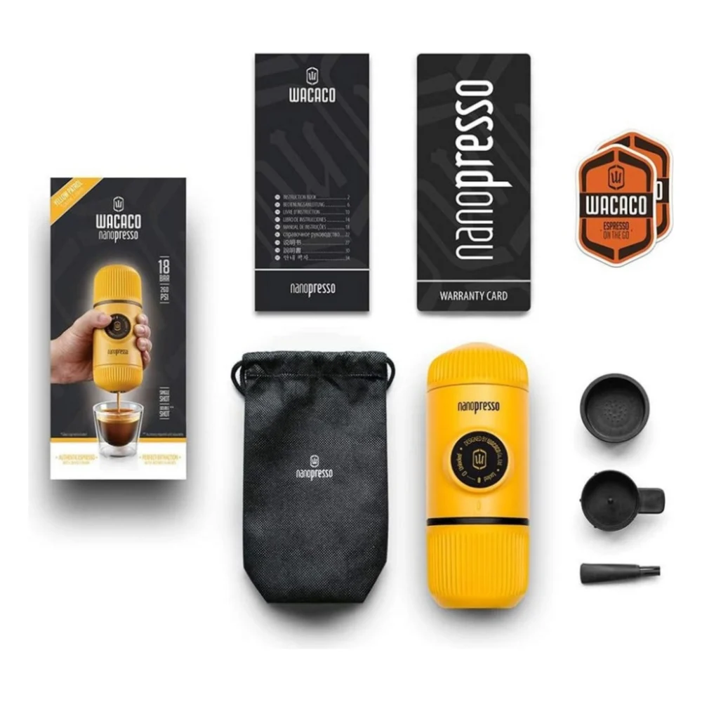 Кавоварка кемпінгова Wacaco Nanopresso жовта (WNANOYELLOW) — фото 4