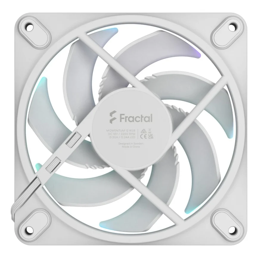 Кулер до корпусу Fractal Design Momentum 12 RGB White (FD-F-MR1-1202) — фото 5