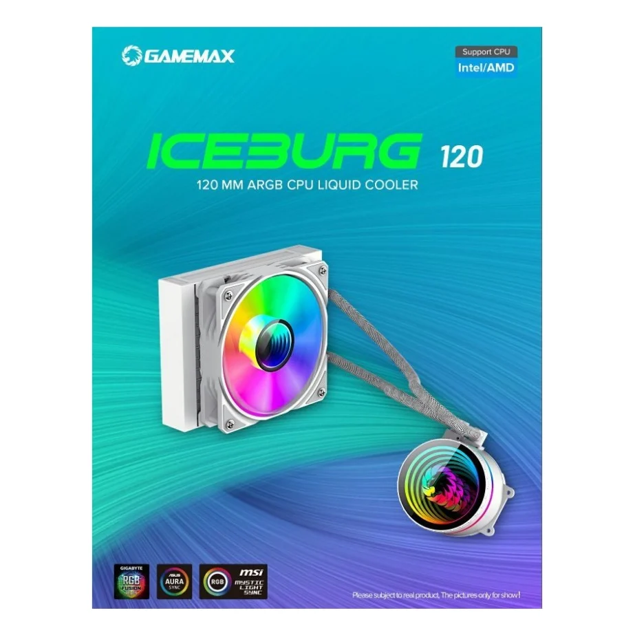 Система рідинного охолодження Gamemax Iceburg 120 WH — фото 12