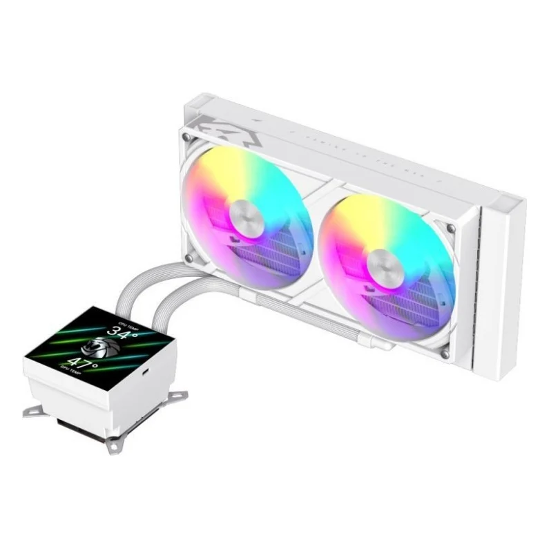 Система рідинного охолодження Gamemax GLACIER 240 LCD WH