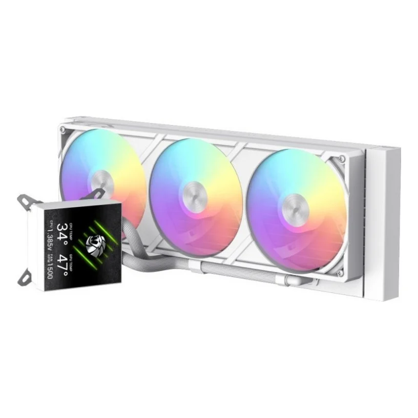 Система рідинного охолодження Gamemax GLACIER 360 LCD WH — фото 6