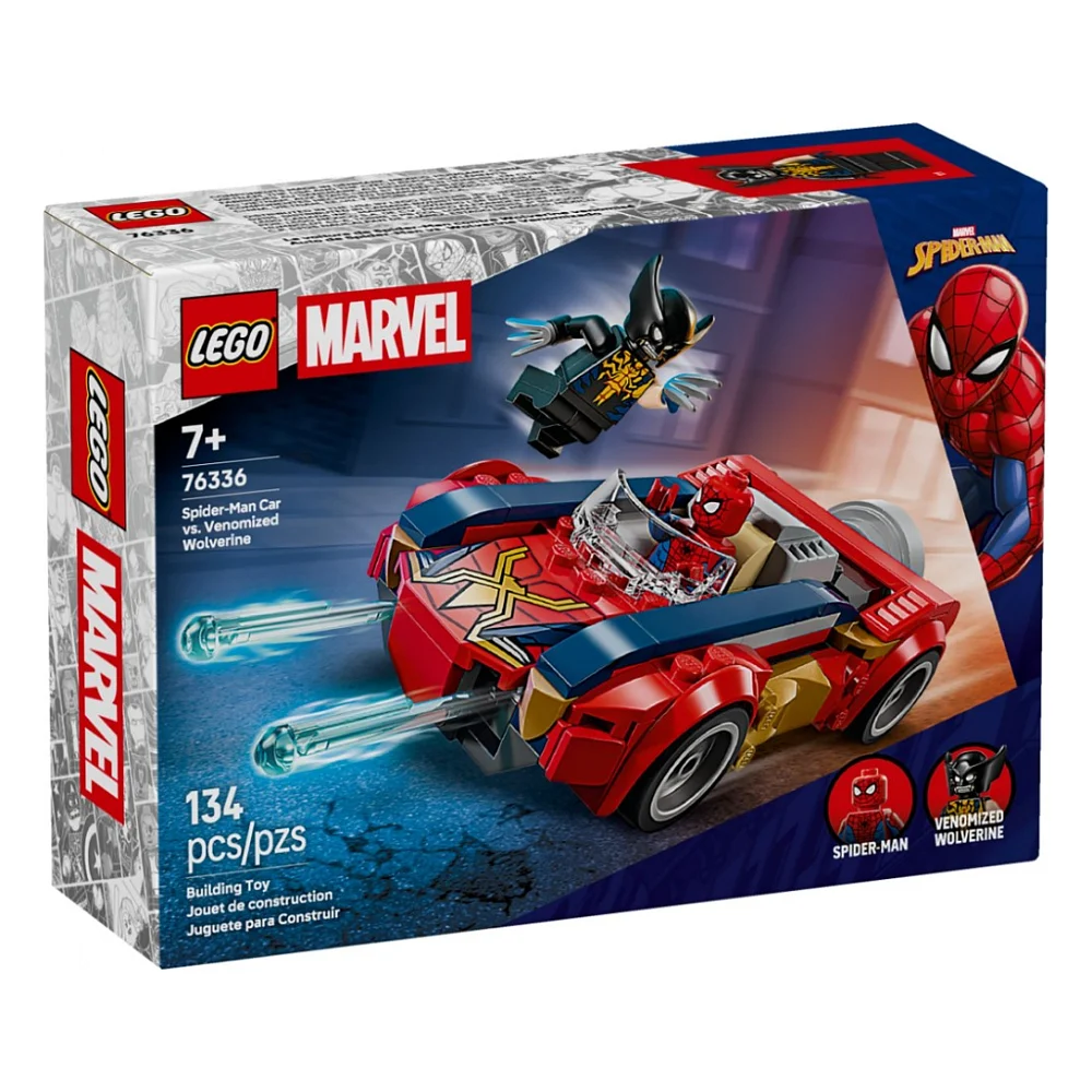 Конструктор LEGO Super Heroes Автомобіль Людини-павука vs. Отруєний Росомаха (76336)