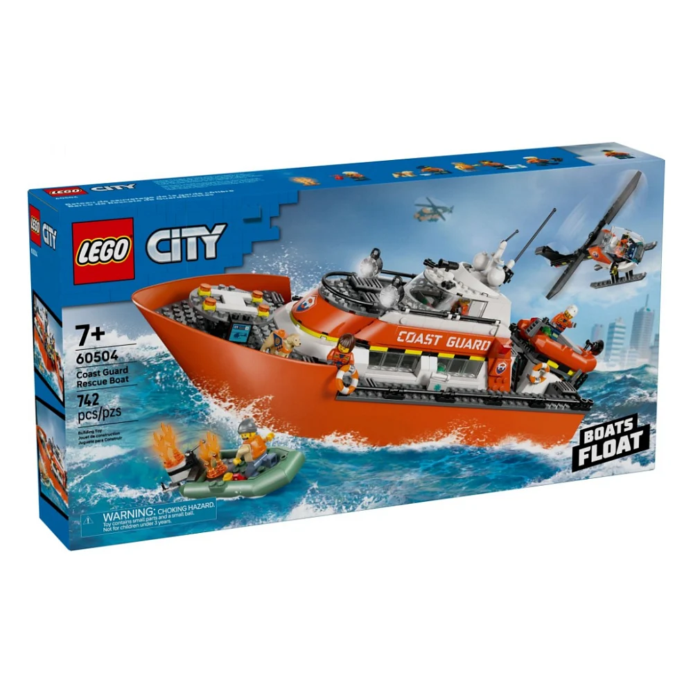 Конструктор LEGO City Рятувальний катер і гелікоптер берегової охорони (60504)