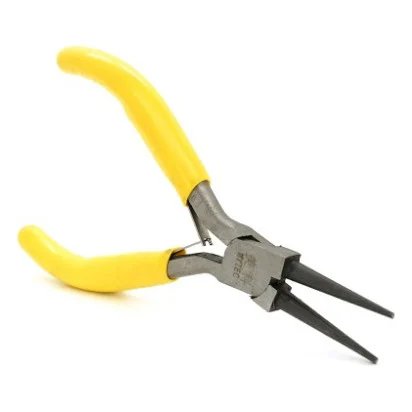 Плоскогубці Voltronic круглогубці жовті ручки, 125мм, 55гр (YT-MYTEC125Long)