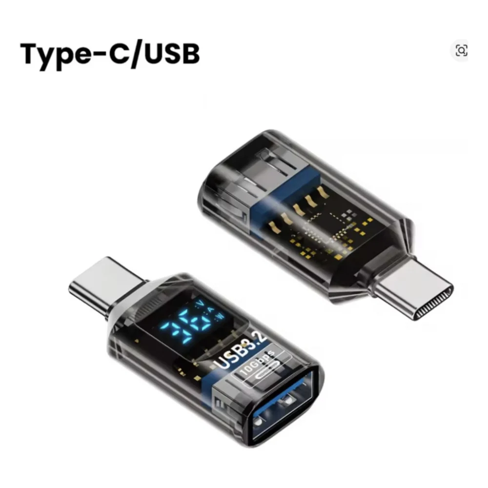 Перехідник OTG USB 3.2 AF to USB-C M 10Gbps QC 36W with display XoKo (AC-322UTC)