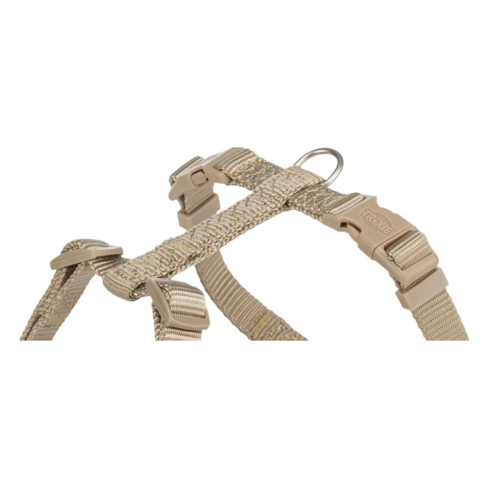 Шлея для собак Trixie Premium H-harness XXS–XS 20–32 см 10 мм пісочна (4053032673168) — фото 2